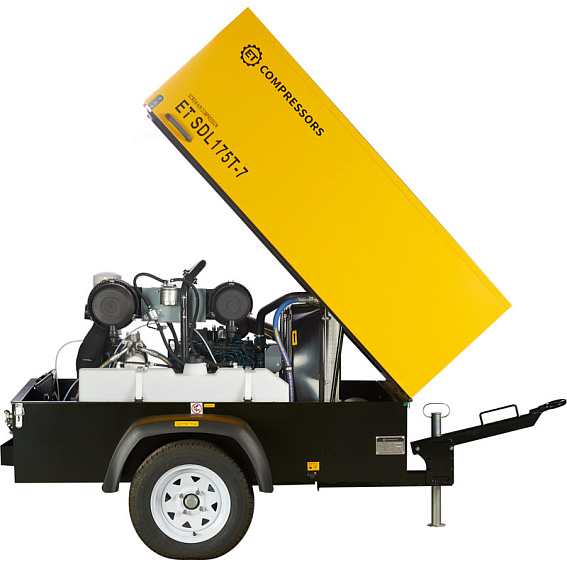 Дизельный винтовой компрессор ET-Compressors ET SDL 175T-7 на шасси Дизельный винтовой компрессор ET-Compressors ET SDL 175T-7 на шасси